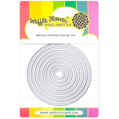 Waffle Flower Die - Nesting Piercing Circles